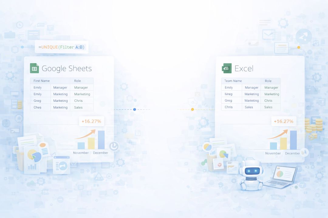 How to Use UNIQUE in Google Sheets and Excel Guide