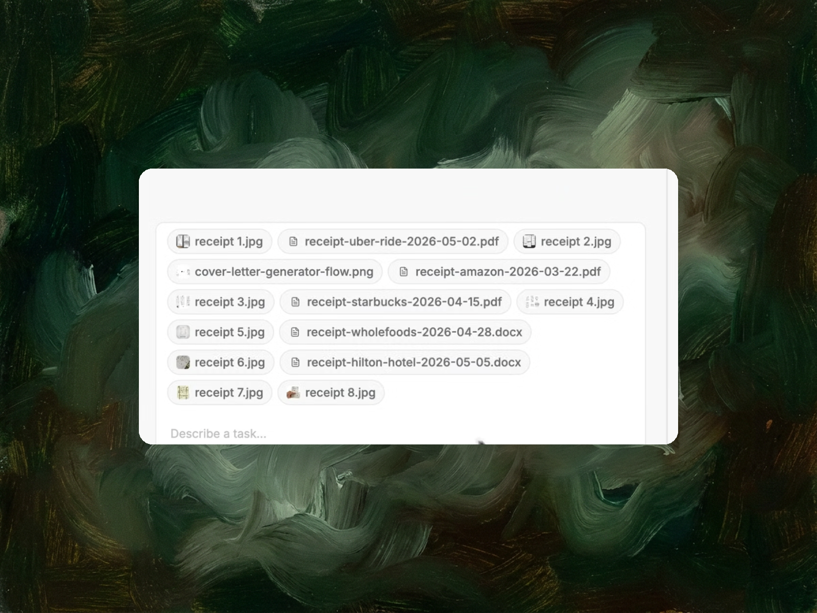 Turn a pile of invoices and receipts into one clean spreadsheet 