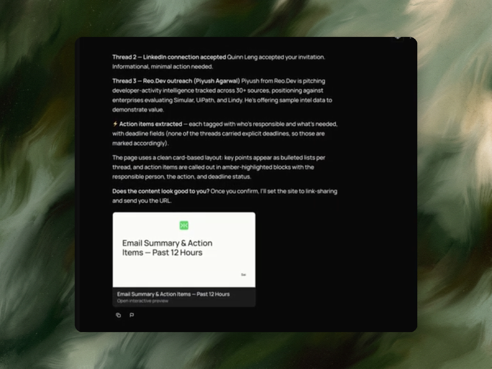 AI email management