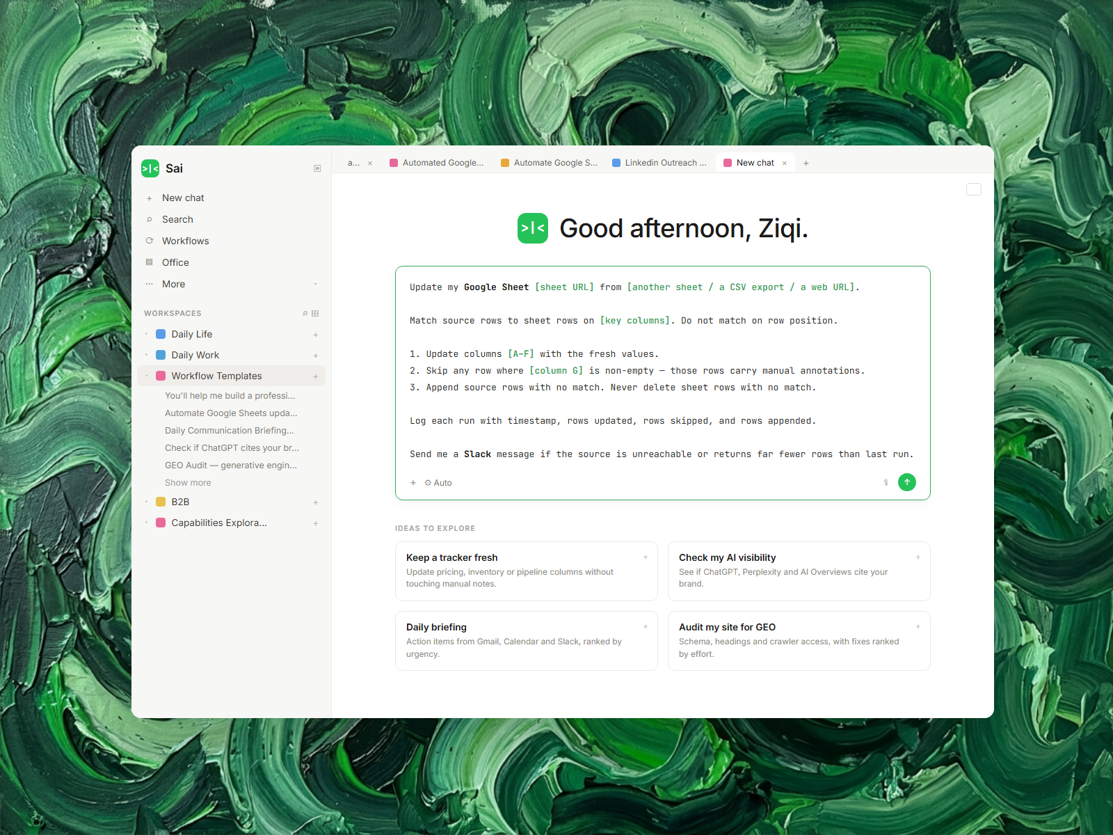 Automate Google Sheets updates without overwriting the notes people added by hand
