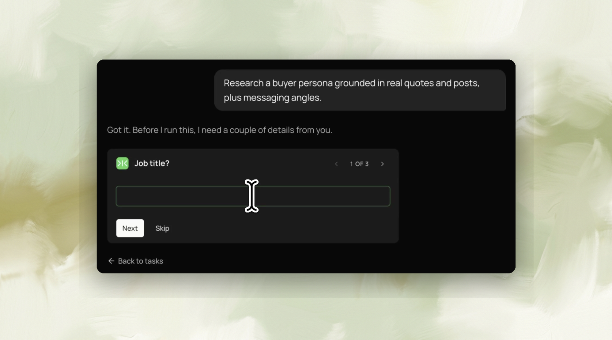 Build a buyer persona from real quotes and posts, not archetypes 