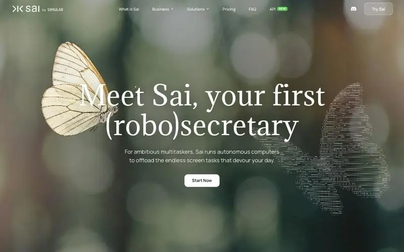 Sai homepage