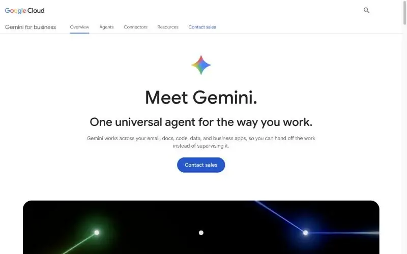 Gemini for business page