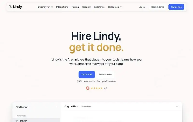 Lindy homepage