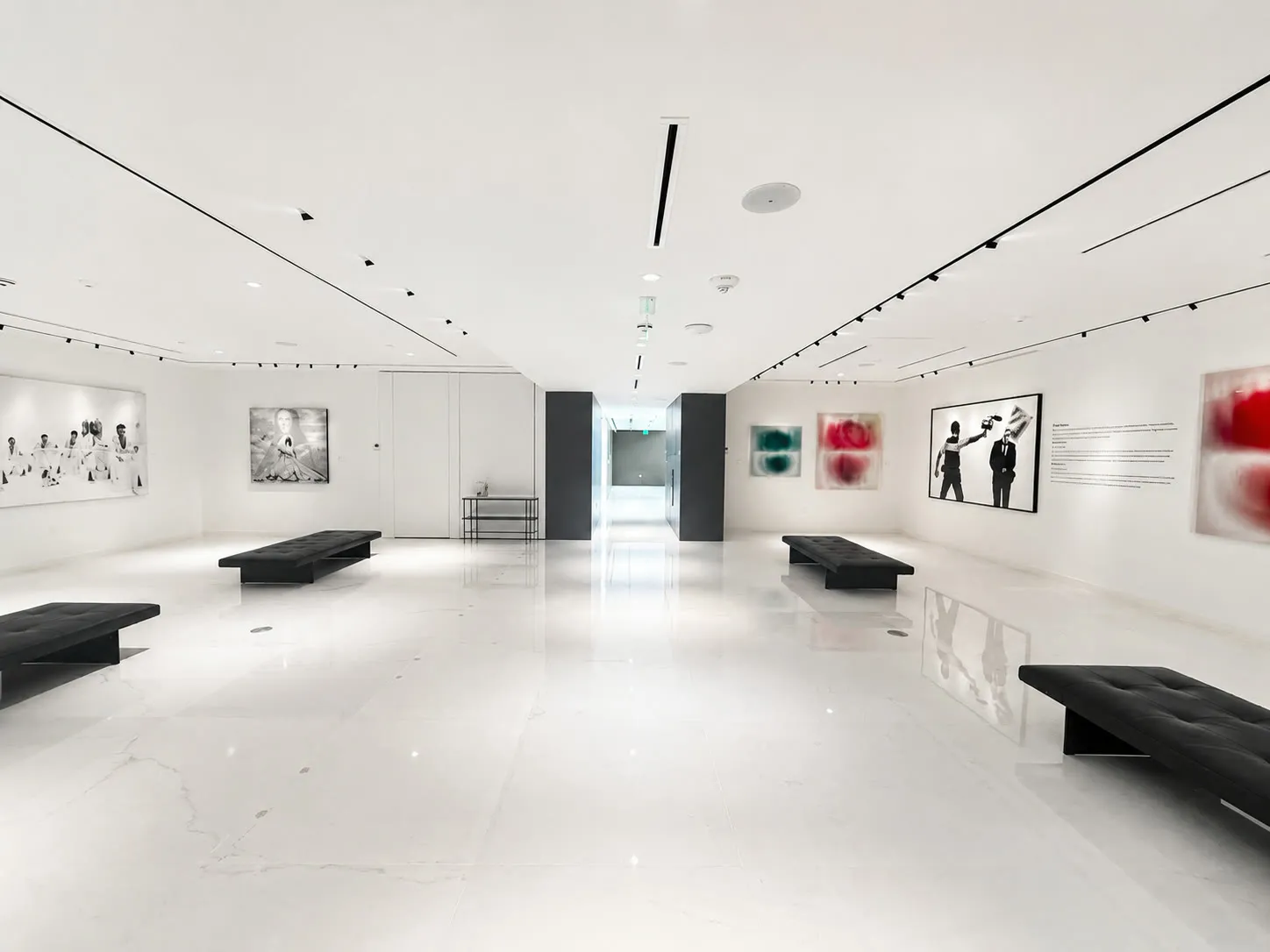 Curated art gallery at Aston Martin Residences