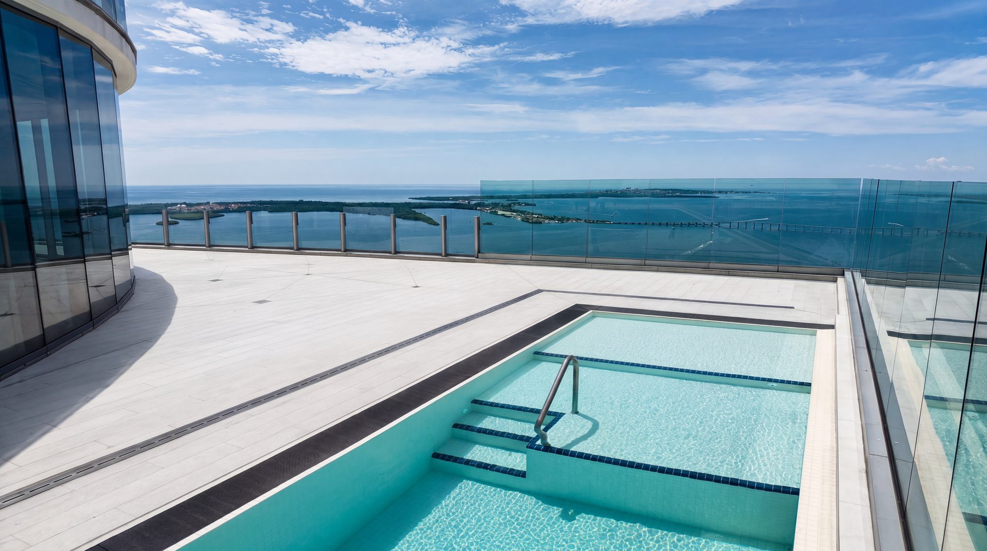 Private rooftop pool and terrace on Level 65 — Residence 6301