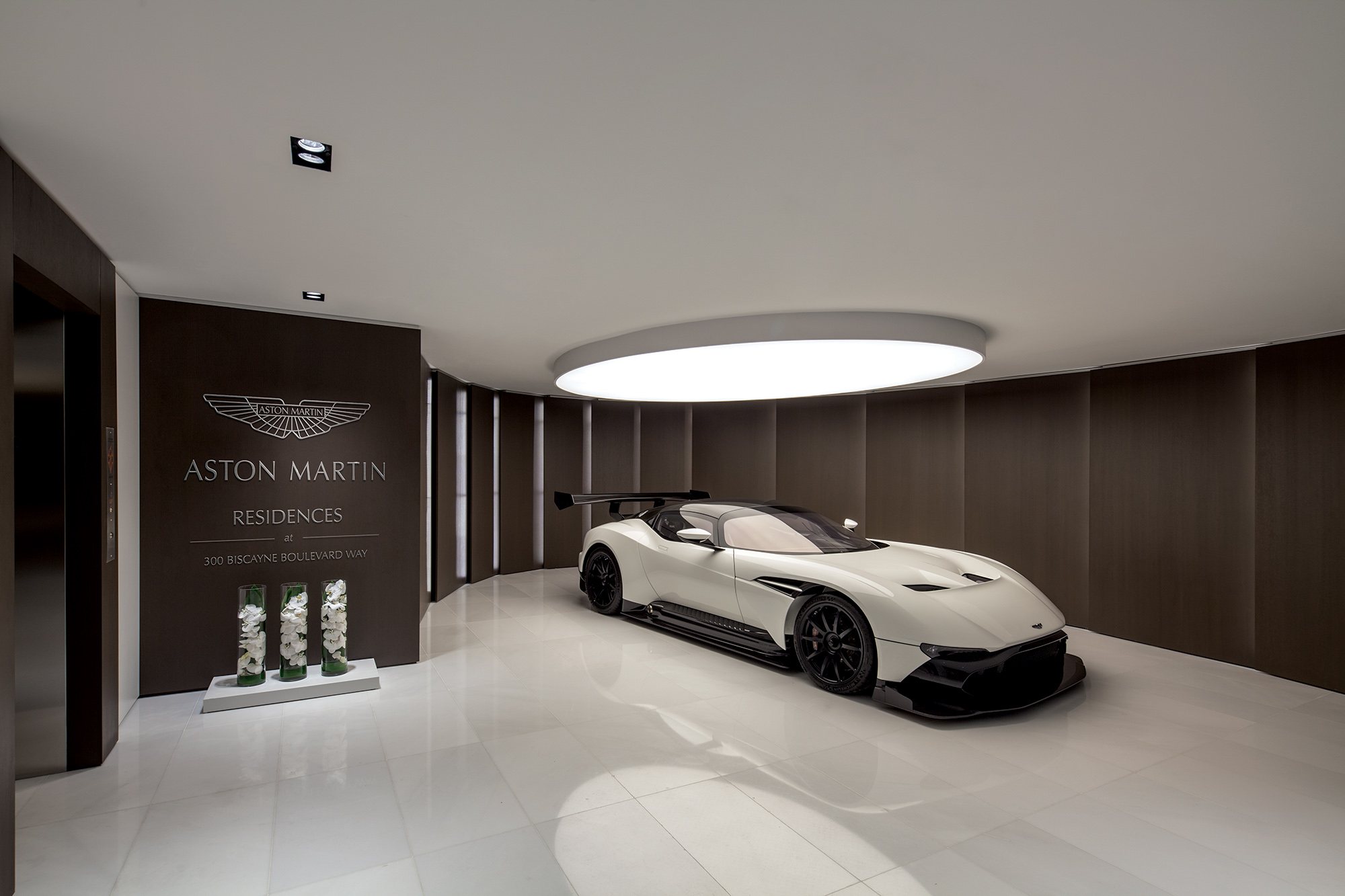 The Aston Martin included with Residence 6301, shown at Aston Martin Residences