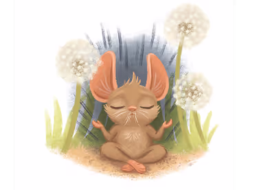 Illustration of Mouse pausing to breathe