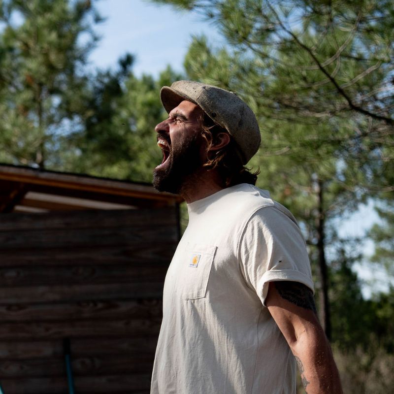 Images of leaders and entrepreneurs during private psilocybin retreats in Portugal, experiencing healing, self-discovery, and deep inner peace guided by Martin Thomsen.