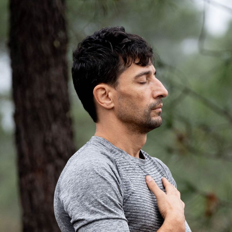 Images of leaders and entrepreneurs during private psilocybin retreats in Portugal, experiencing healing, self-discovery, and deep inner peace guided by Martin Thomsen.