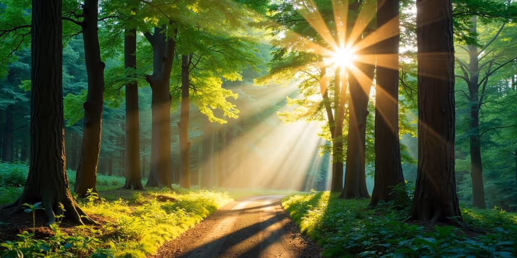Bains de forêt pour la santé et le bien-être.