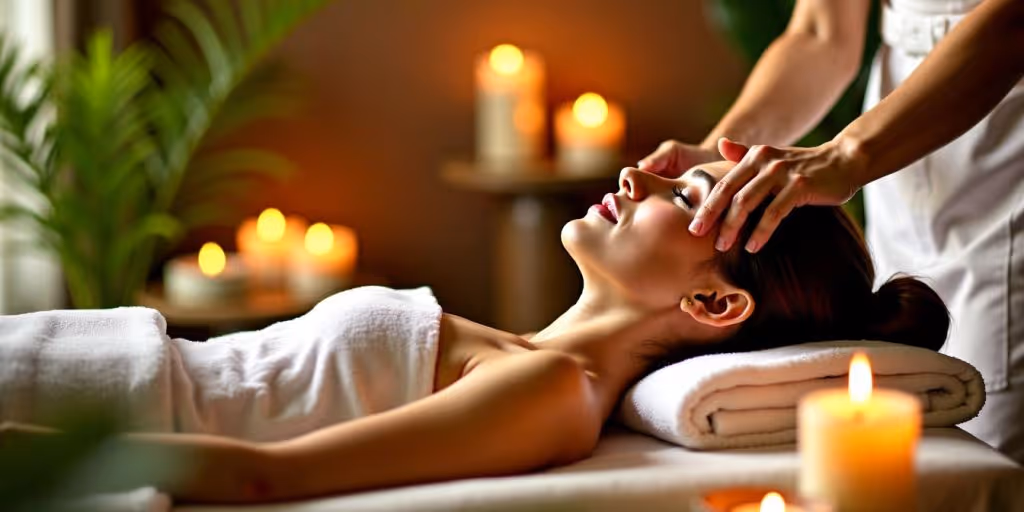 Massage ayurvédique pour le bien-être physique et mental.