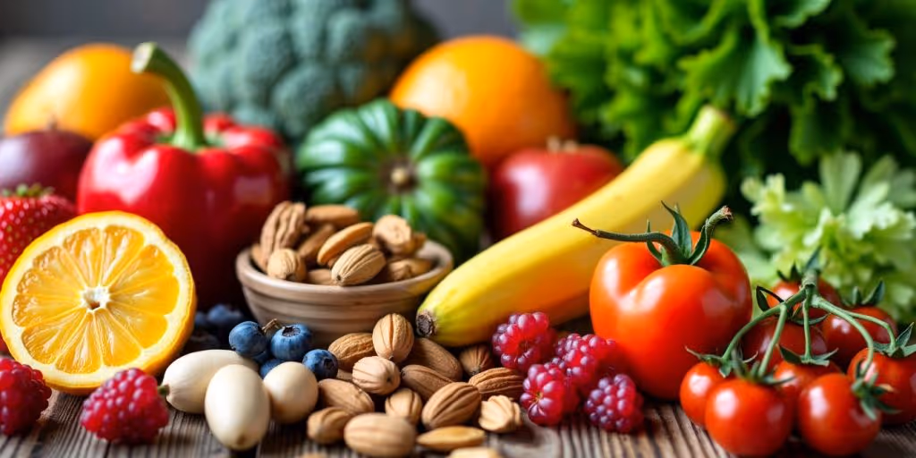 Fruits et légumes riches en micronutriments essentiels.