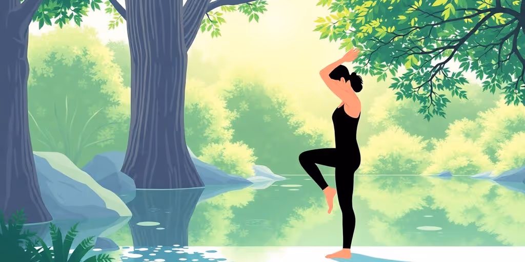 Personne pratiquant des exercices de correction posturale.