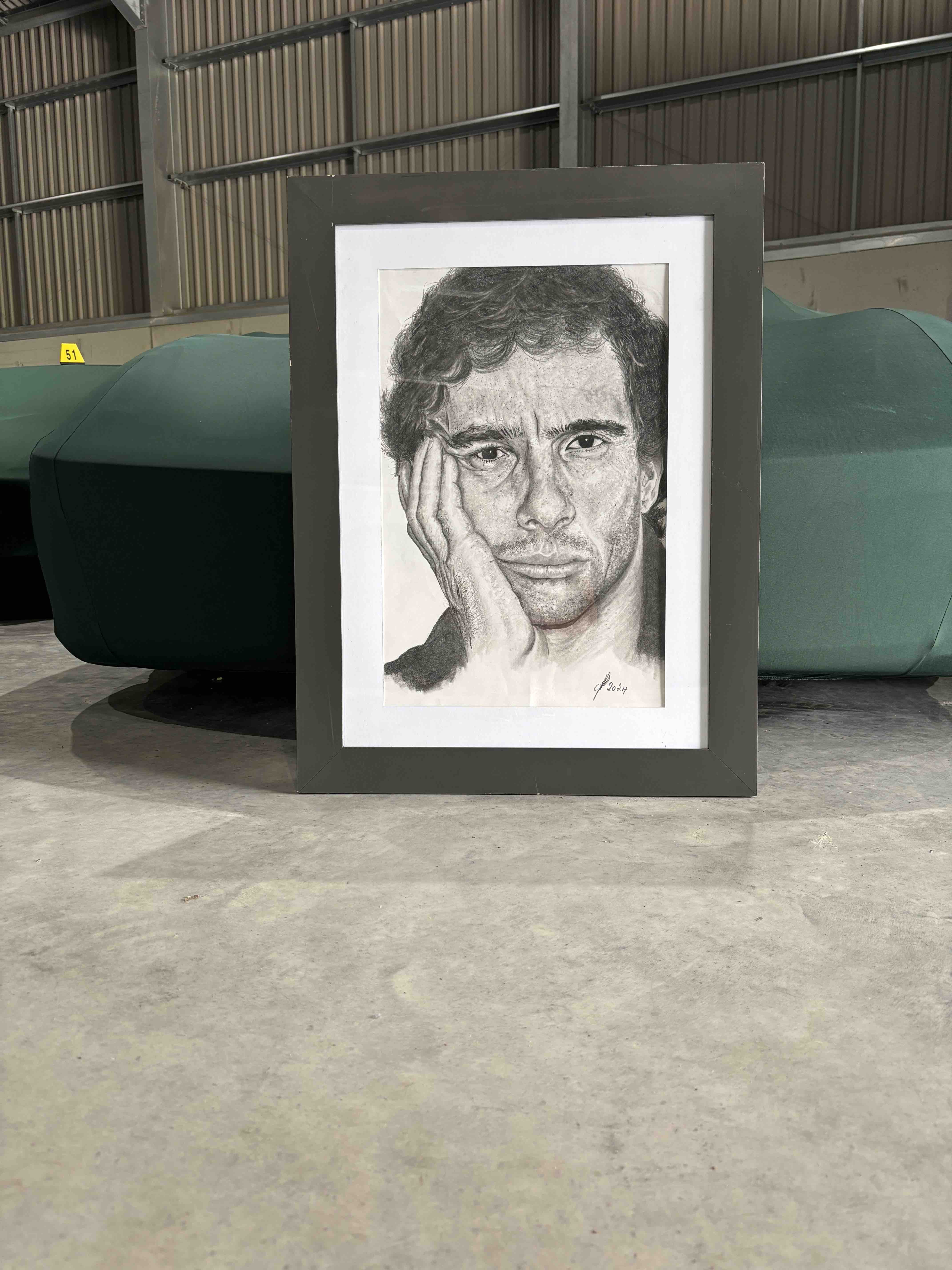 Portrait of Ayrton Senna by Paul Toogood