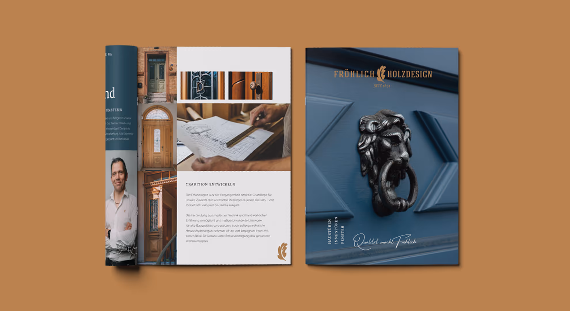 Visuelle Aufarbeitung eines Broschüren designs