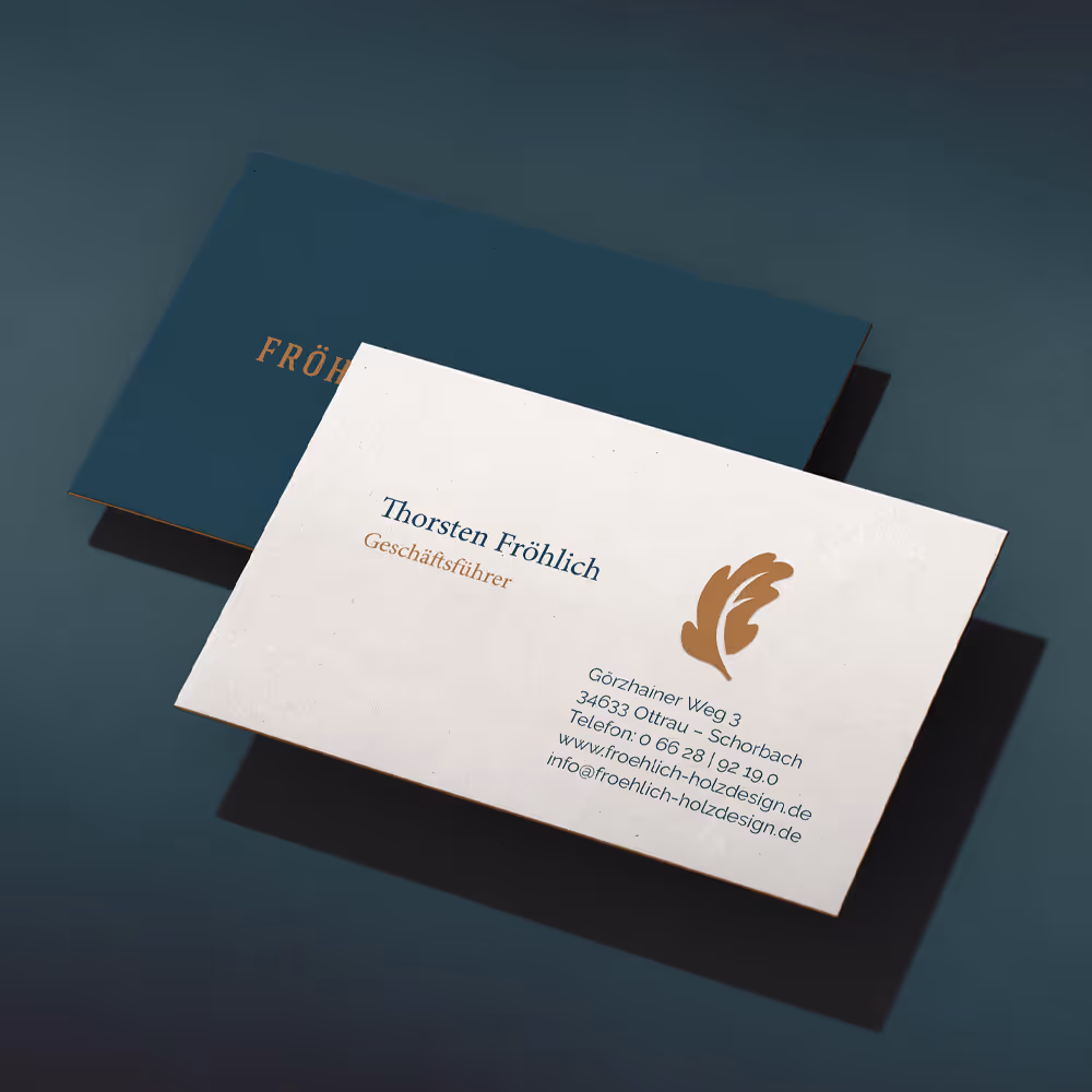 Grafische Darstellung eines Visitenkarten designs