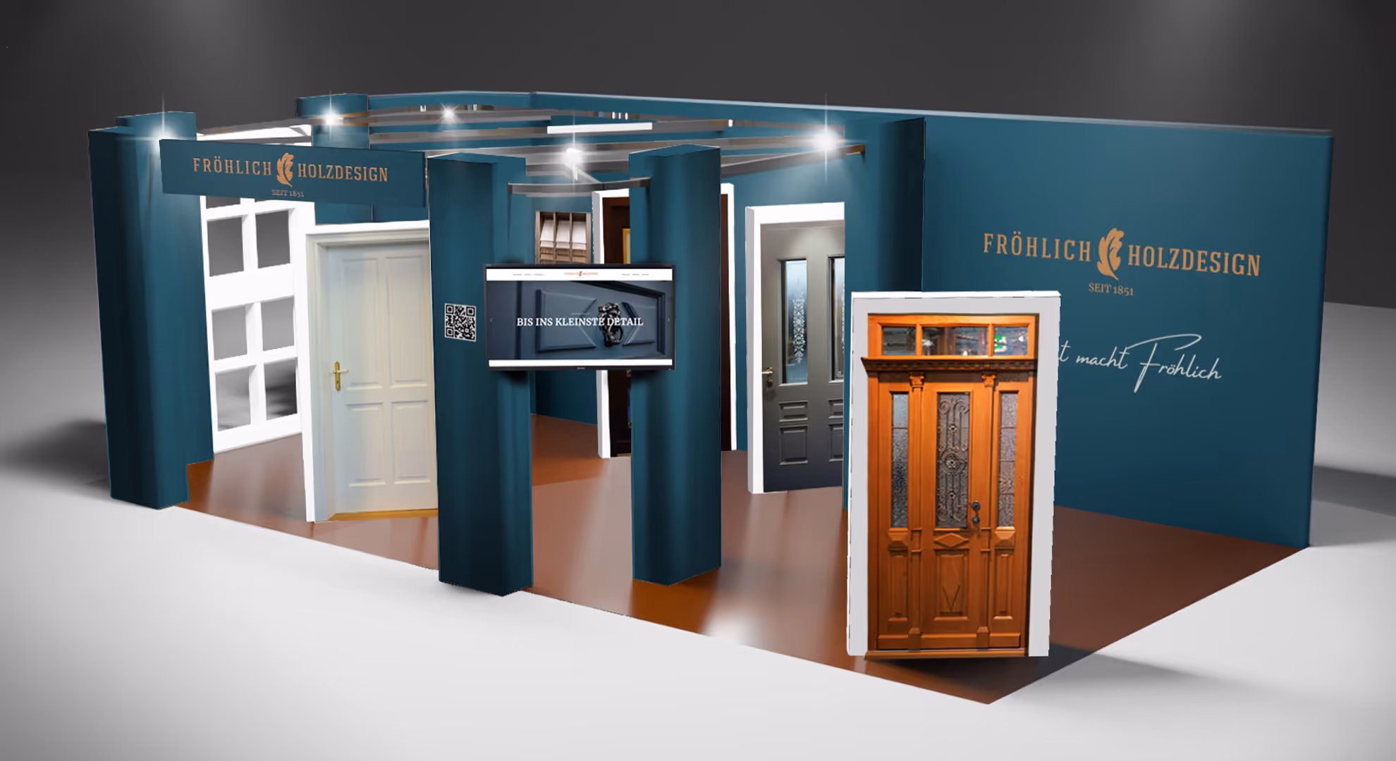3D Design für einen Messestand eines Traditionsunternehmens