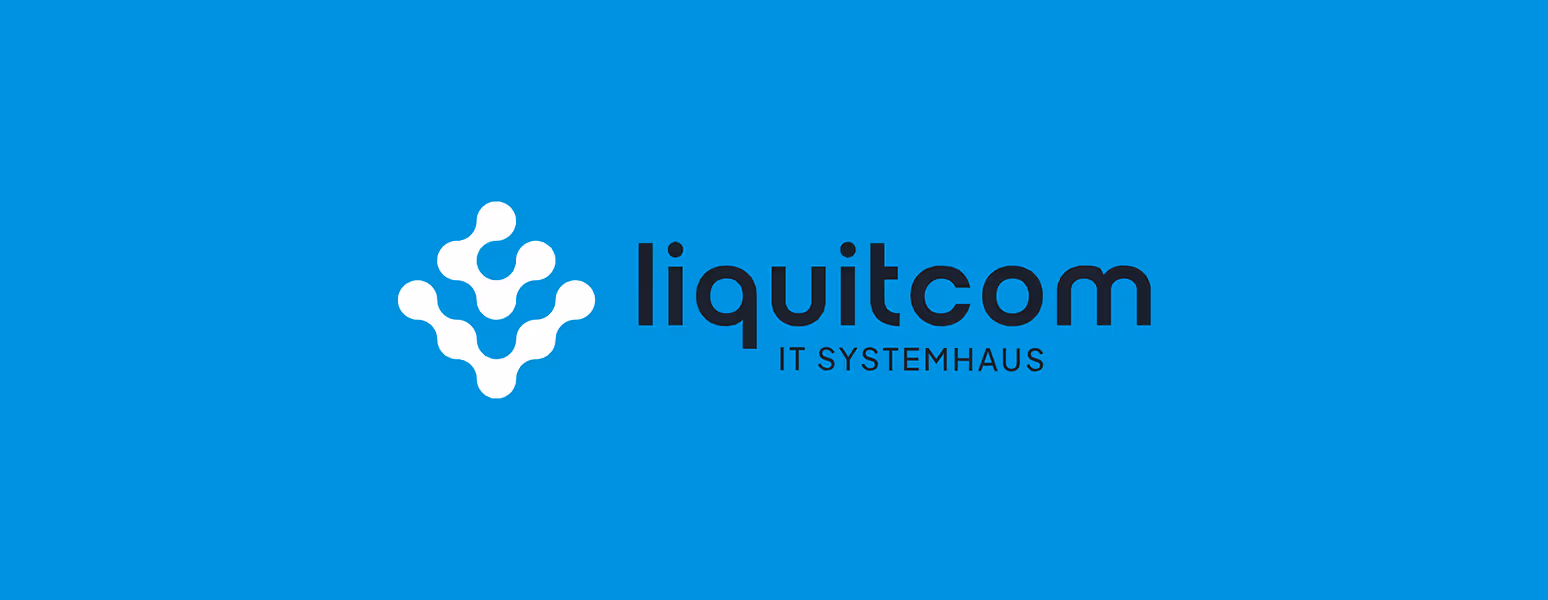 blue background with liquitcom logo