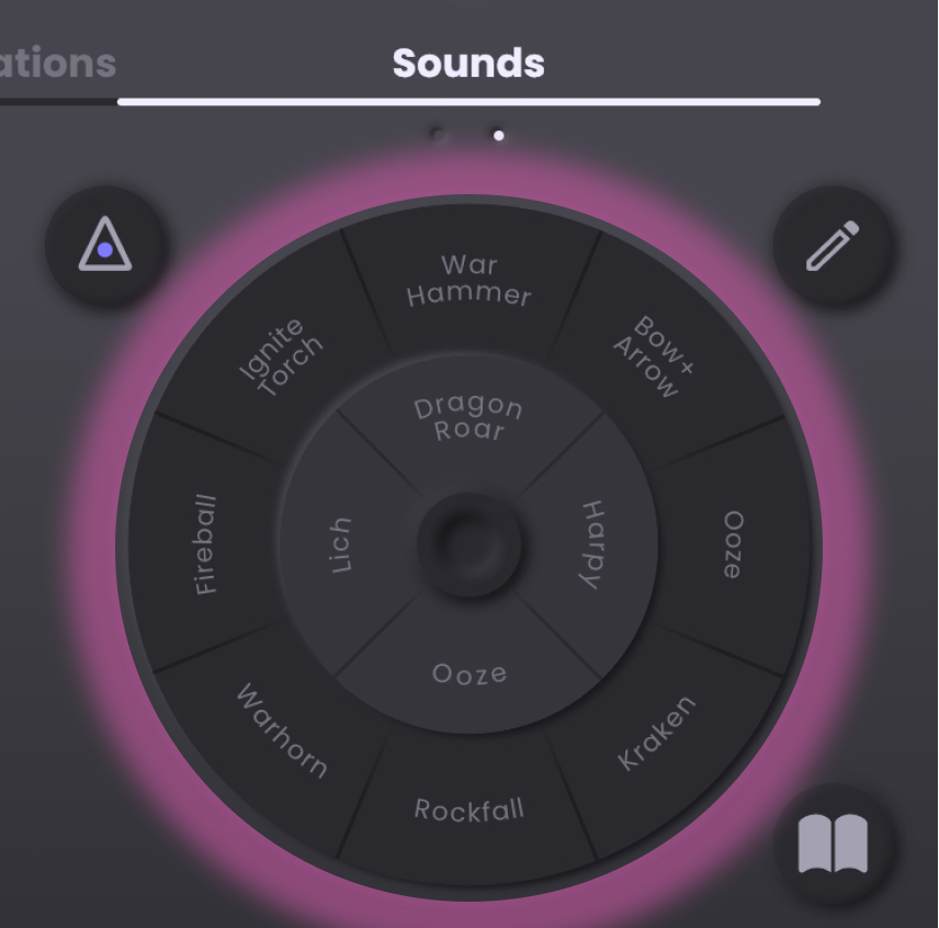 TableTone feature sound wheel