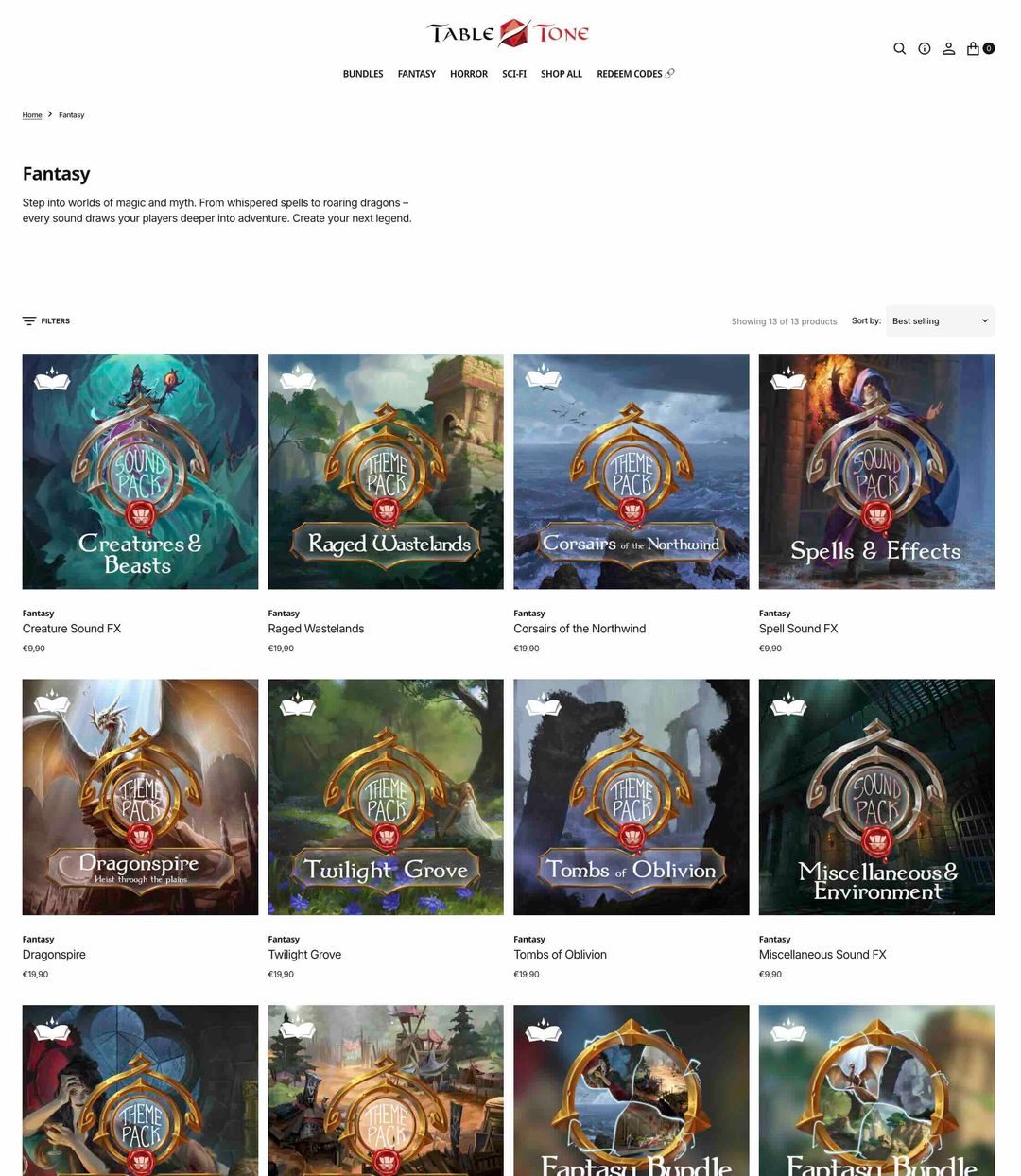 Tabletop Audio App & RPG Soundboard | TableTone