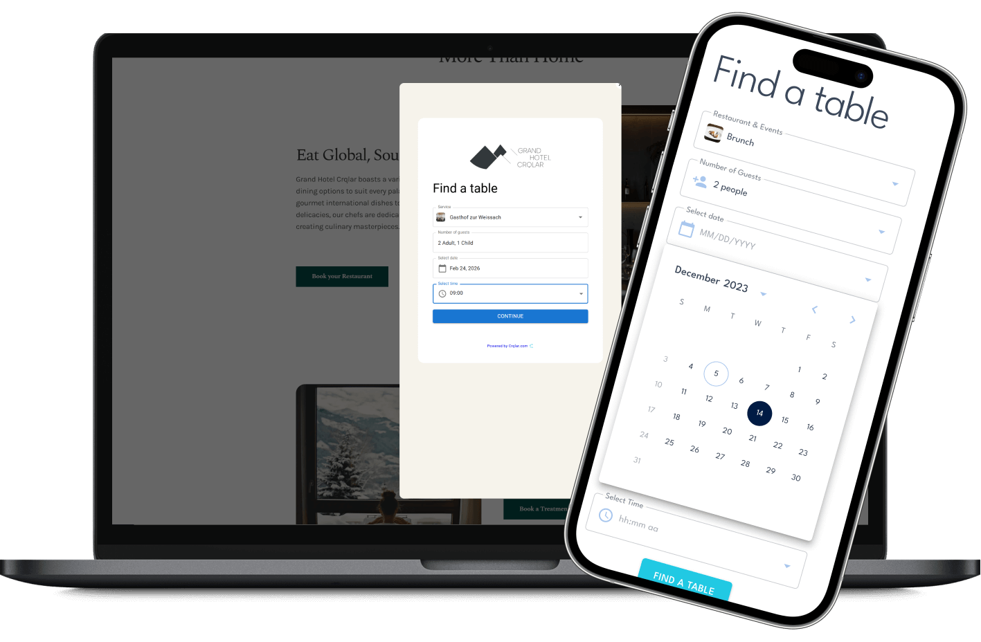 screenshot of a hotel guest profile in the crqlar hotel software