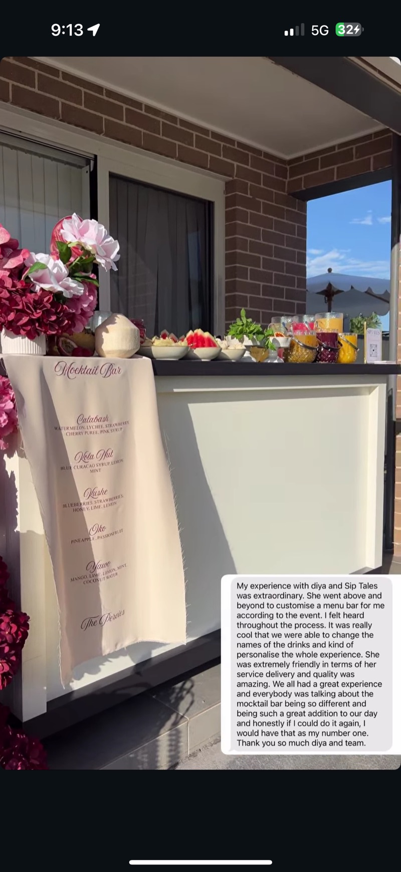 Nikkah event client review