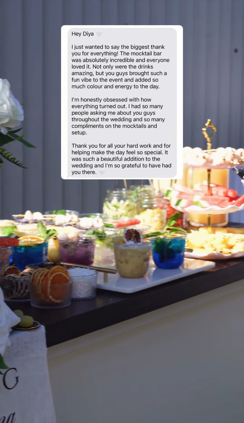Long heartfelt wedding thank you message