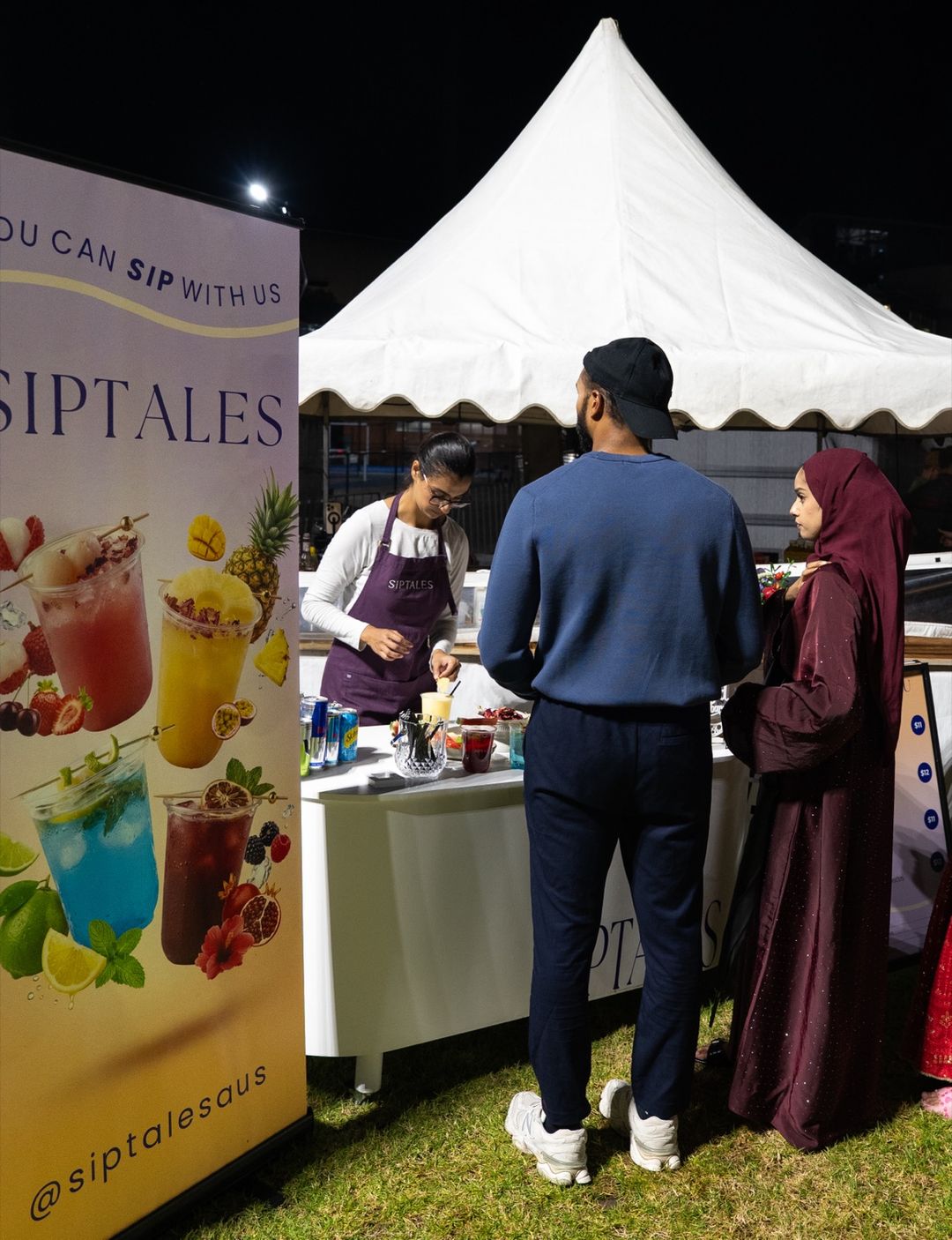 SipTales stall at a community festival