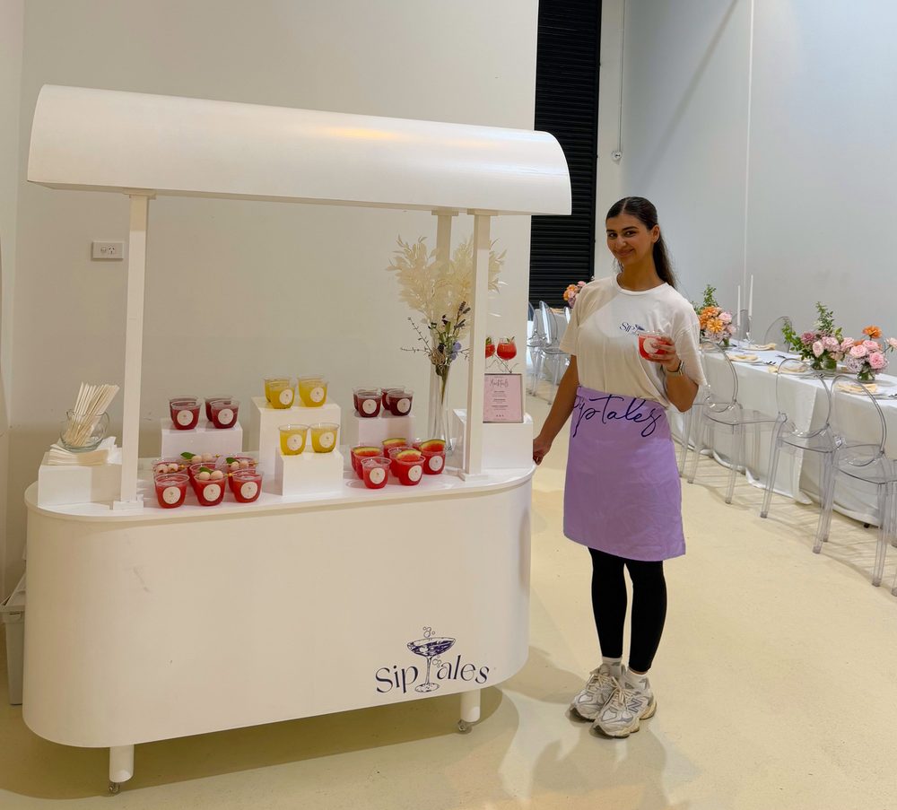 The Candy Cart styled for a wedding