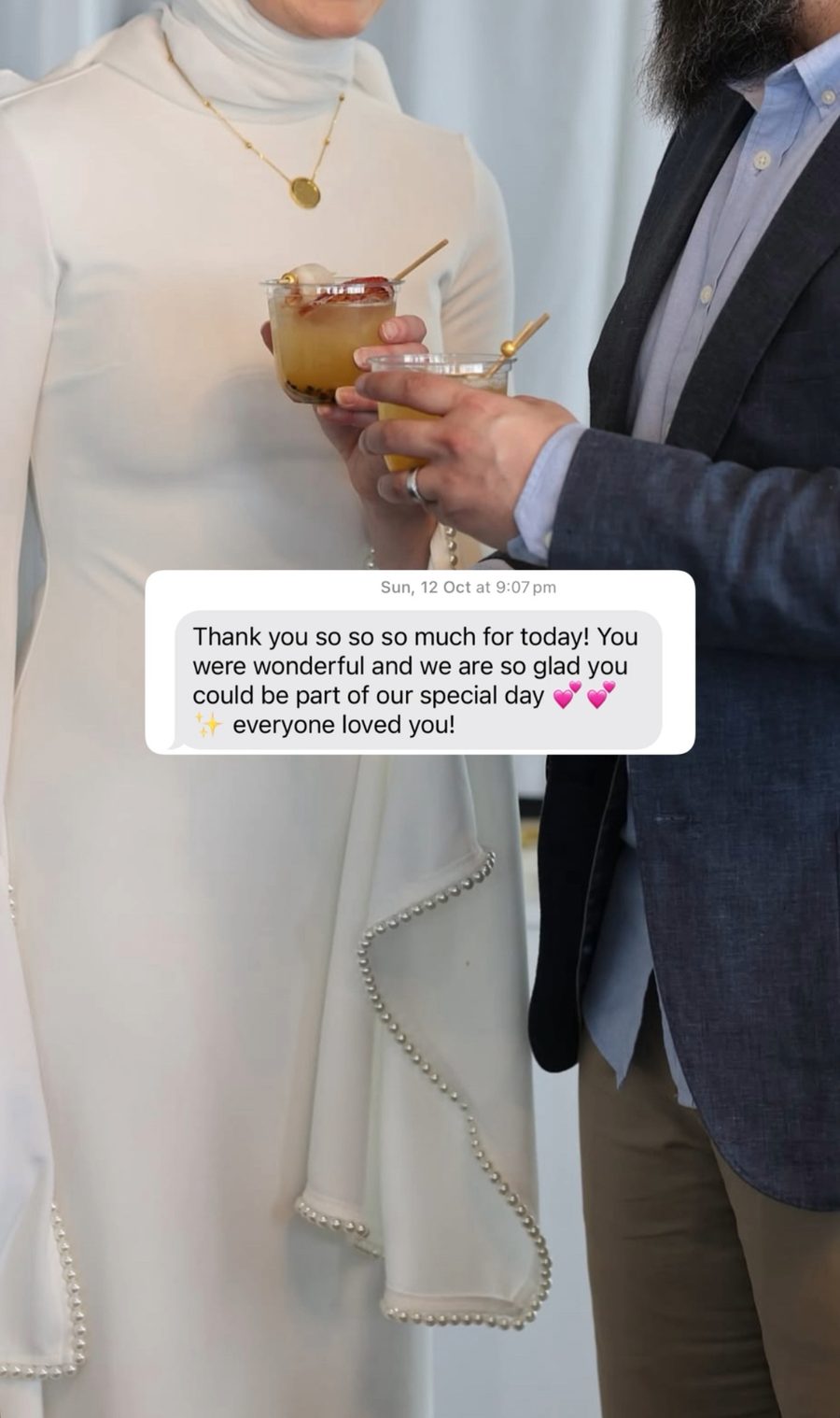 Client review message
