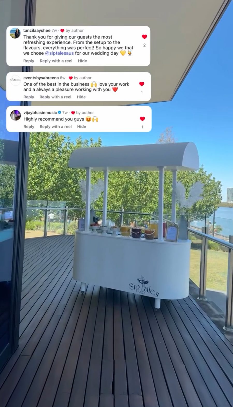 Client review message