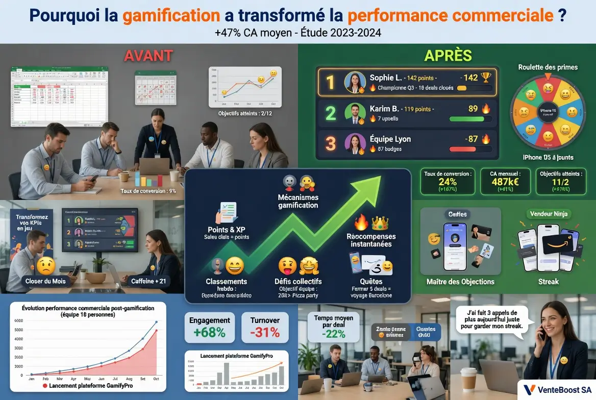 gamification des entreprises et performances commerciales