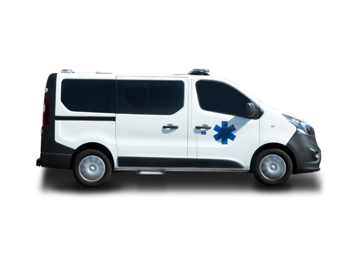 Fraikin ziekenwagen voor zorgtransport