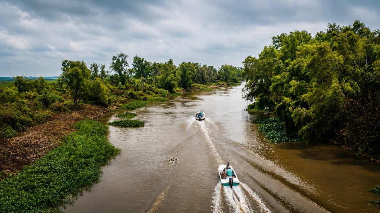 Rio Bravo Fishing River Aerial View