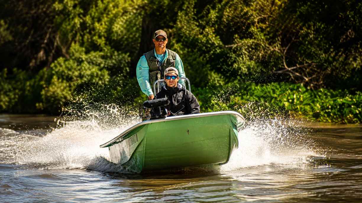 Fishing Boat River Run Rio Bravo Lodge