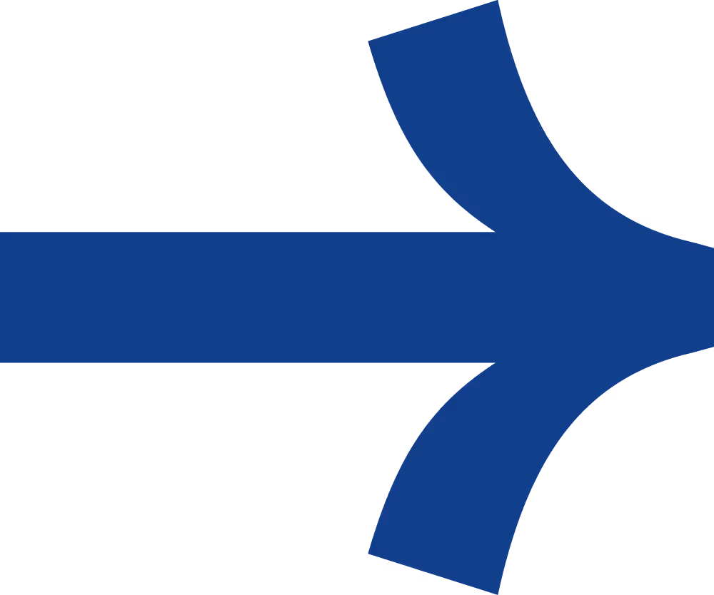 Blauer Pfeil im Flat Design