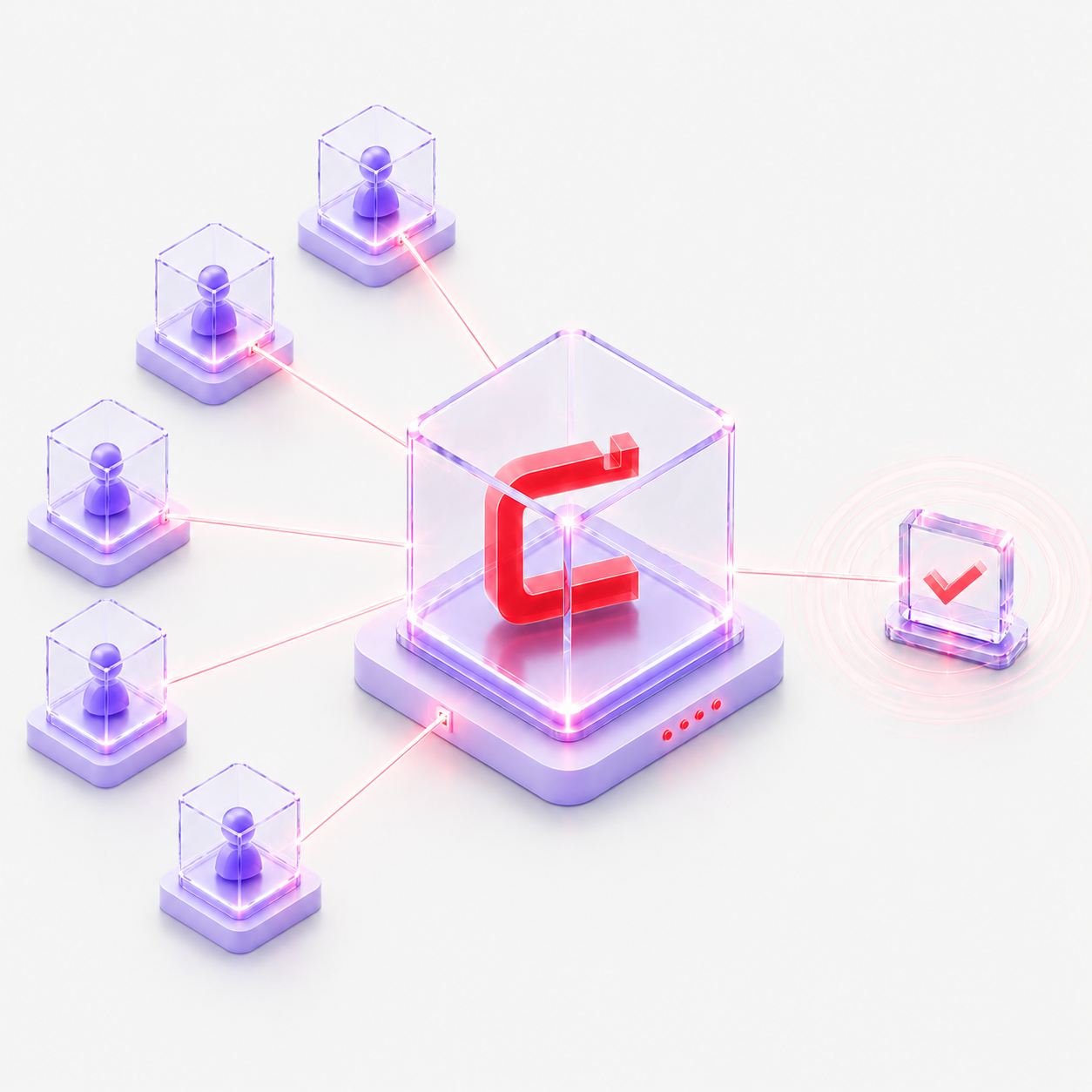 Casper validators reaching stake-weighted consensus without mining