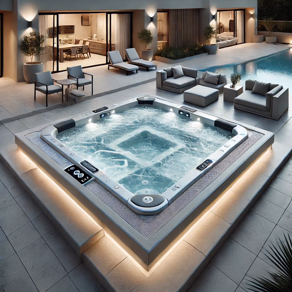woman is the pool