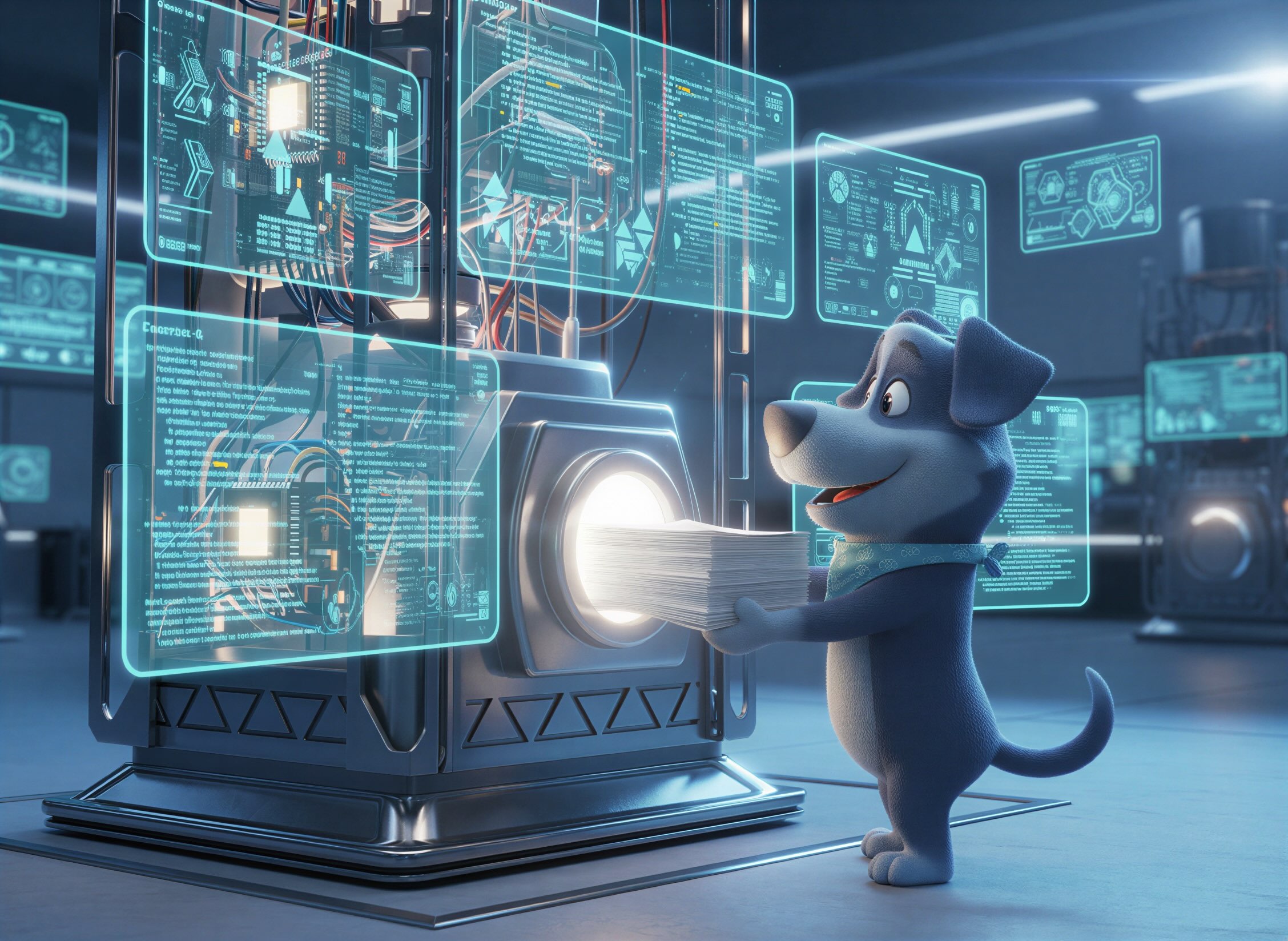 HappyDoc Mascot Using Best Veterinary AI Scribe