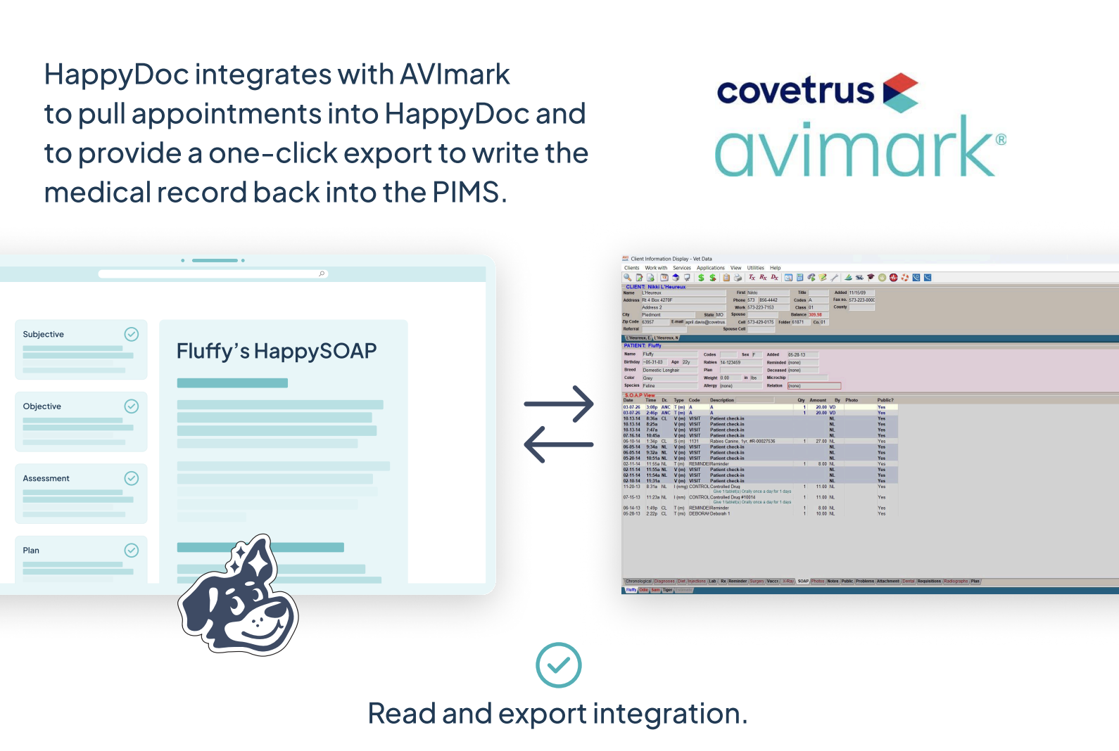 Best Veterinary AI Scribe for Avimark HappyDoc Scout AI Assistant