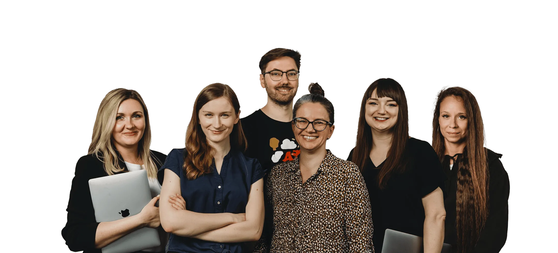 A group picture of the team of product designers and UX/UI specialists.