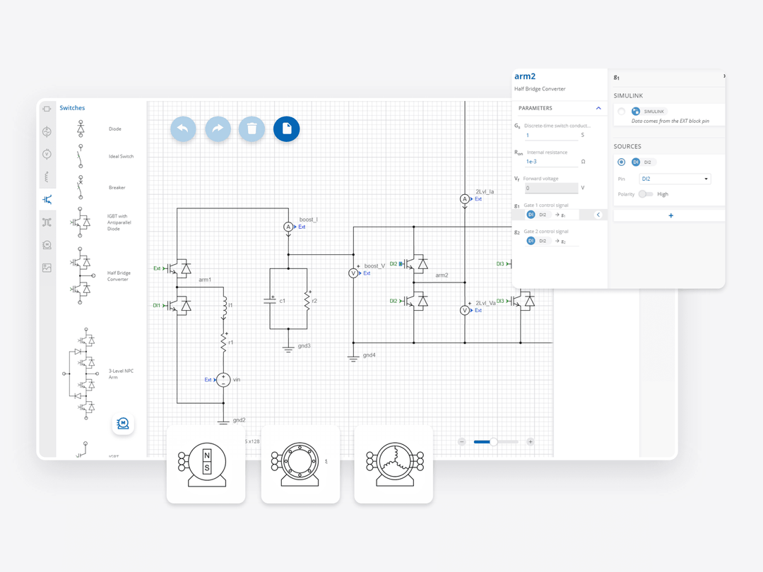 technical drawing of an electronic schemat