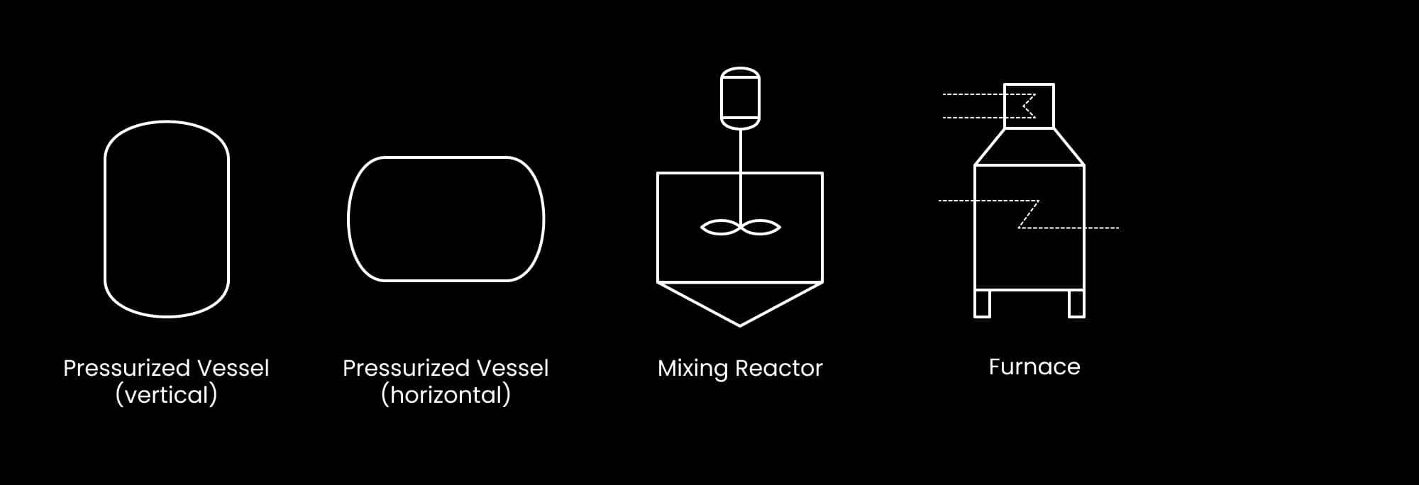 P and ID process equipment vessel symbol