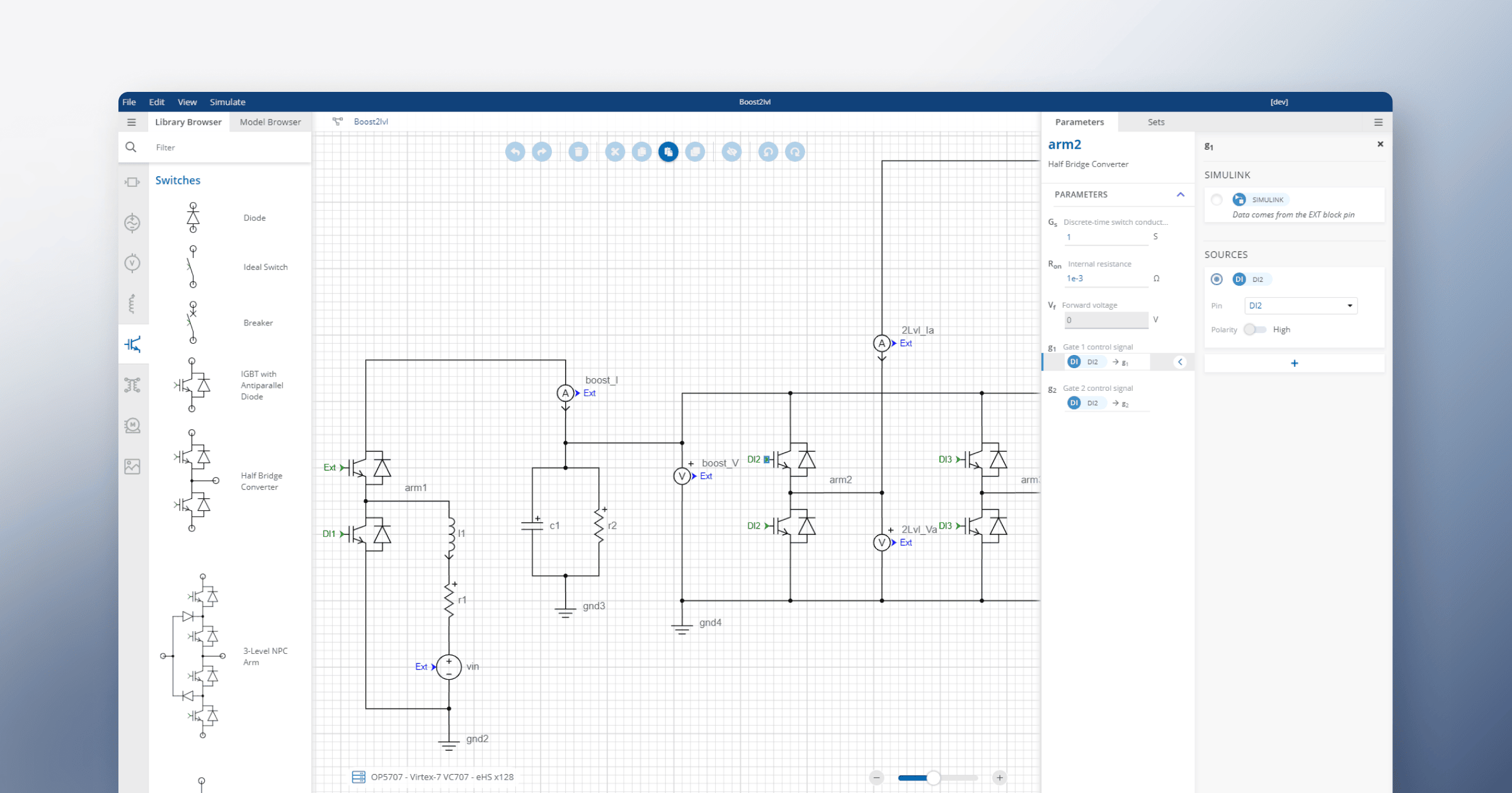 P&ID process flow diagram for electric circuit