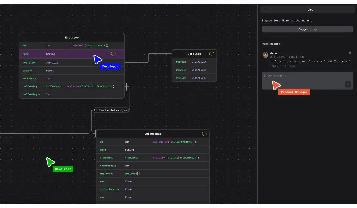 React Flow application example Hubqp interface