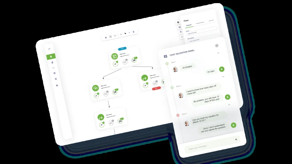 Chatbot automation flow for AI-powered chatbot platform
