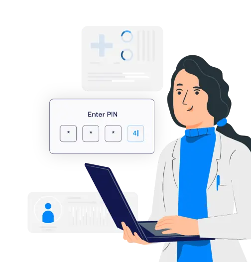 Healthcare worker shared account login system