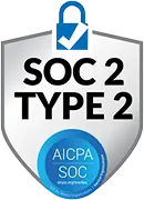 SOC 2 Type 2 compliance certification badge