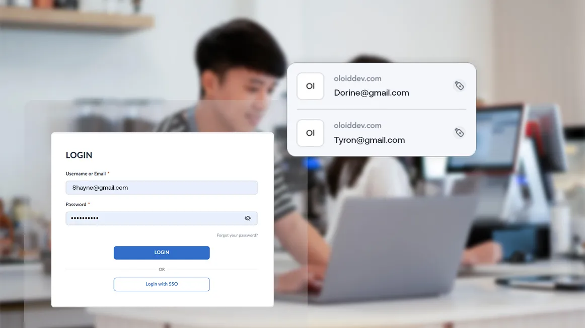 FIDO2 passwordless login screen